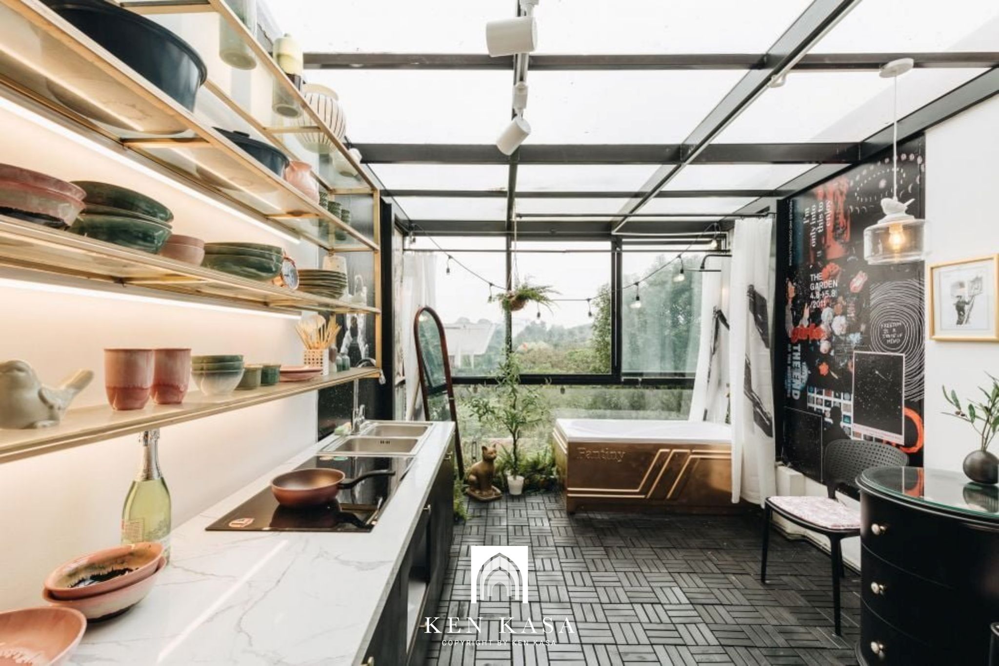 thiết kế kh&ocirc;ng gian mở khi thiết kế nội thất homestay đẹp